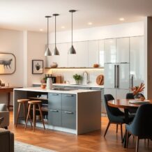 Strefa kuchenna w salonie: jak zorganizować przestrzeń i utrzymać porządek bez kompromisów