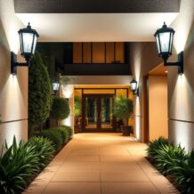 Oświetlenie w strefie wejściowej: jak połączyć bezpieczeństwo z atrakcyjną aranżacją świetlną