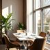 Jadalnia przy oknie w salonie: jak połączyć naturalne światło z funkcjonalną aranżacją przestrzeni