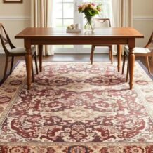 Jak wybrać dywan pod stół w salonie z jadalnią, by łączył styl i praktyczność